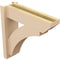 Ekena Millwork 8-in W x 32-in D x 32-in H Thorton Slat Rough Cedar Woodgrain TimberThane Outlooker, Primed Tan OUTUR080X32X32THR24RCPR - alternate 5